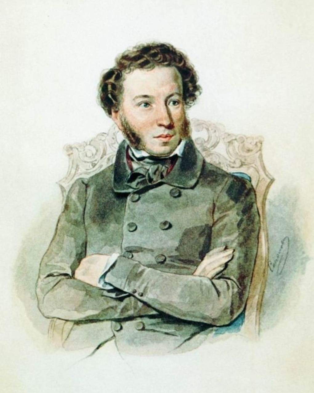 Петр Соколов. Портрет Александра Пушкина. 1836. Всероссийский музей А.С. Пушкина, Санкт-Петербург