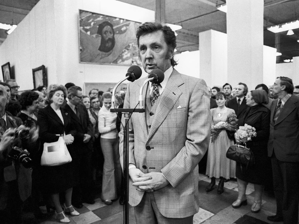 Художник Илья Глазунов. 1978 год. Фотография: Анатолий Ковтун / ТАСС