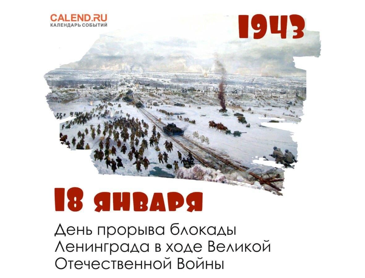 Прорыв блокады Ленинграда 18 января 1943 года