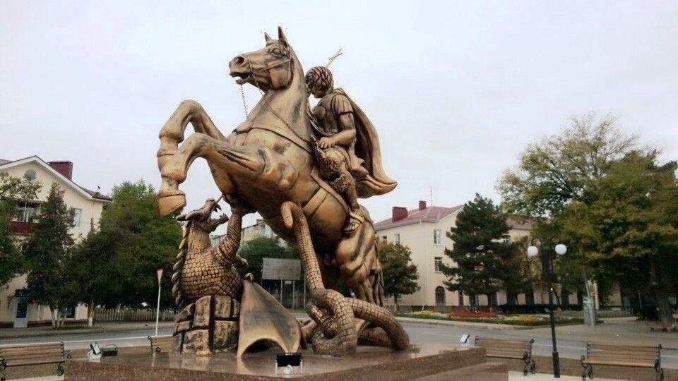 Памятник георгию победоносцу фото Экскурсия "История маленького города" 2023, Георгиевск - дата и место проведения