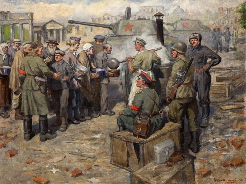 Иван Владимиров. Голодающие Берлина. 1945. Частное собрание