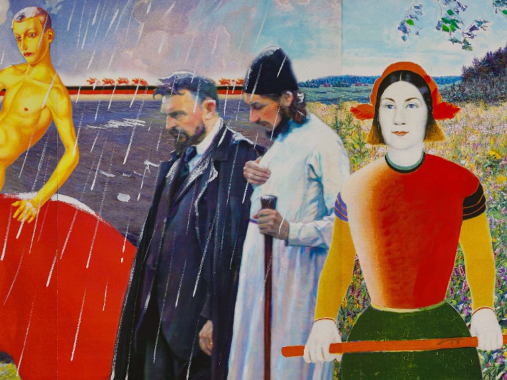 Александр Виноградов, Владимир Дубосарский. Из серии «Времена года русской живописи» (фрагмент). Изображение предоставлено организаторами