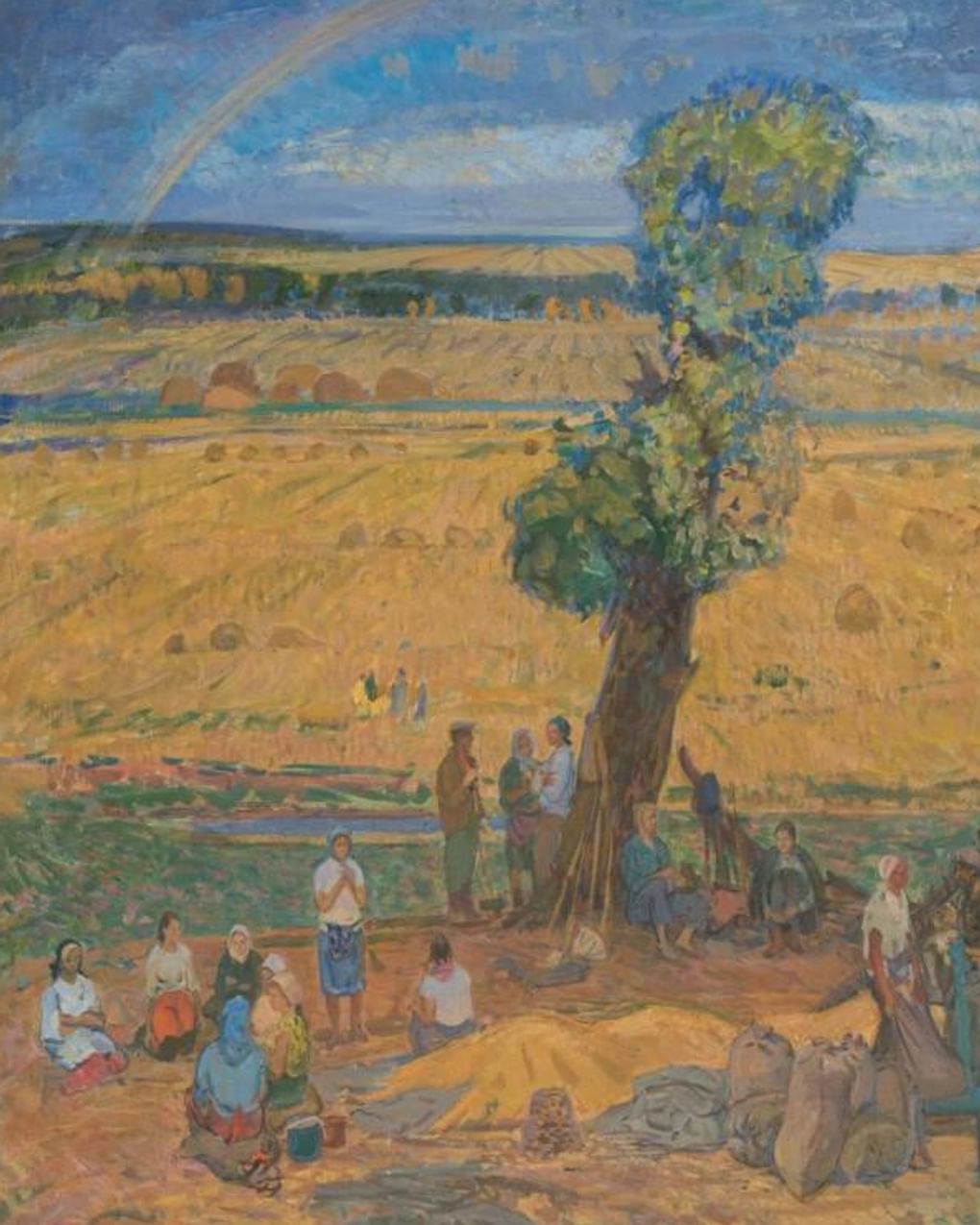 Андрей Мочальский. Урожай (фрагмент). Вторая половина ХХ. Краснодарский краевой художественный музей имени Ф.А. Коваленко, Краснодар