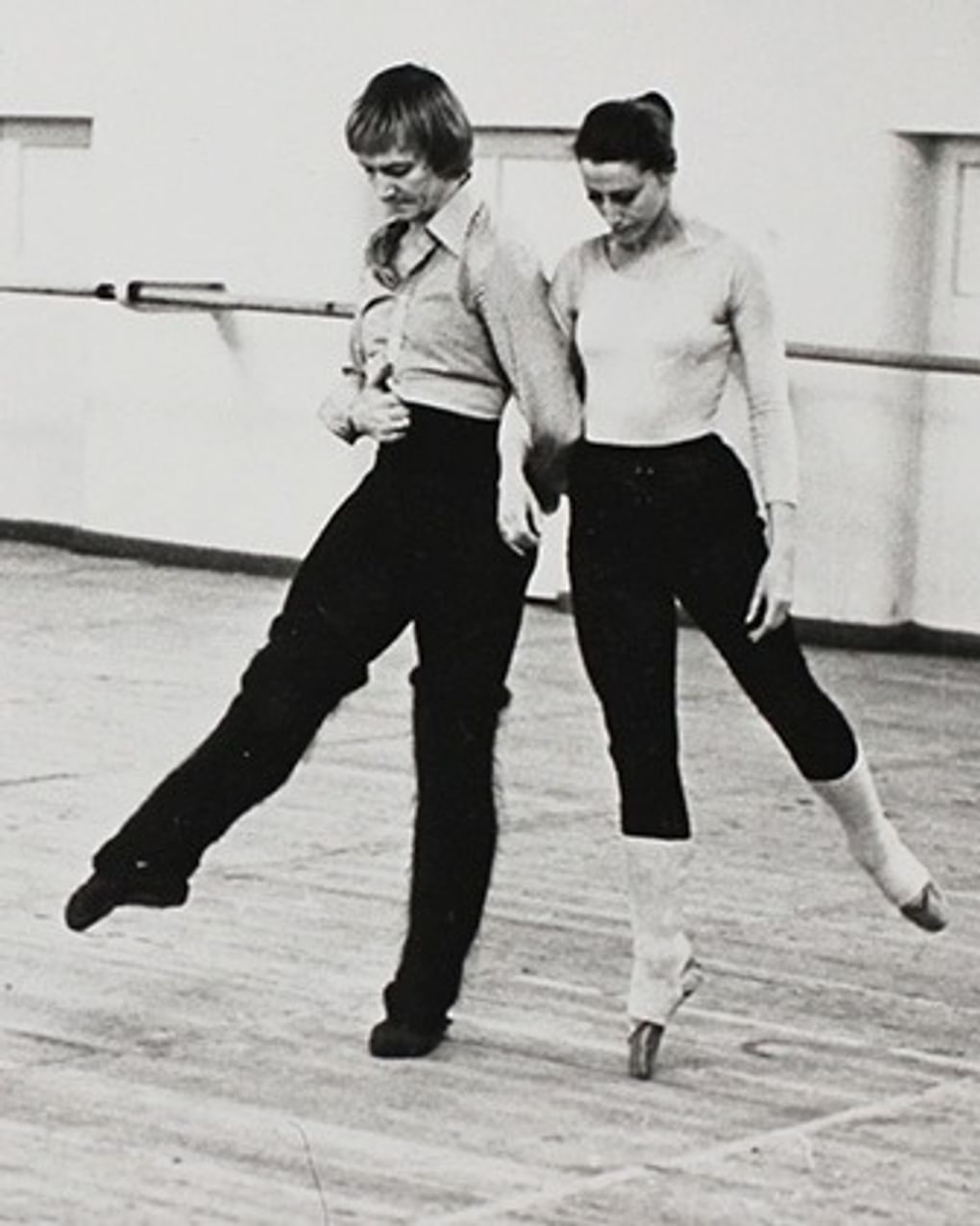 Майя Плисецкая и Марис Лиепа на репетиции. 1970-е. Москва. Фотография: lenta.ru