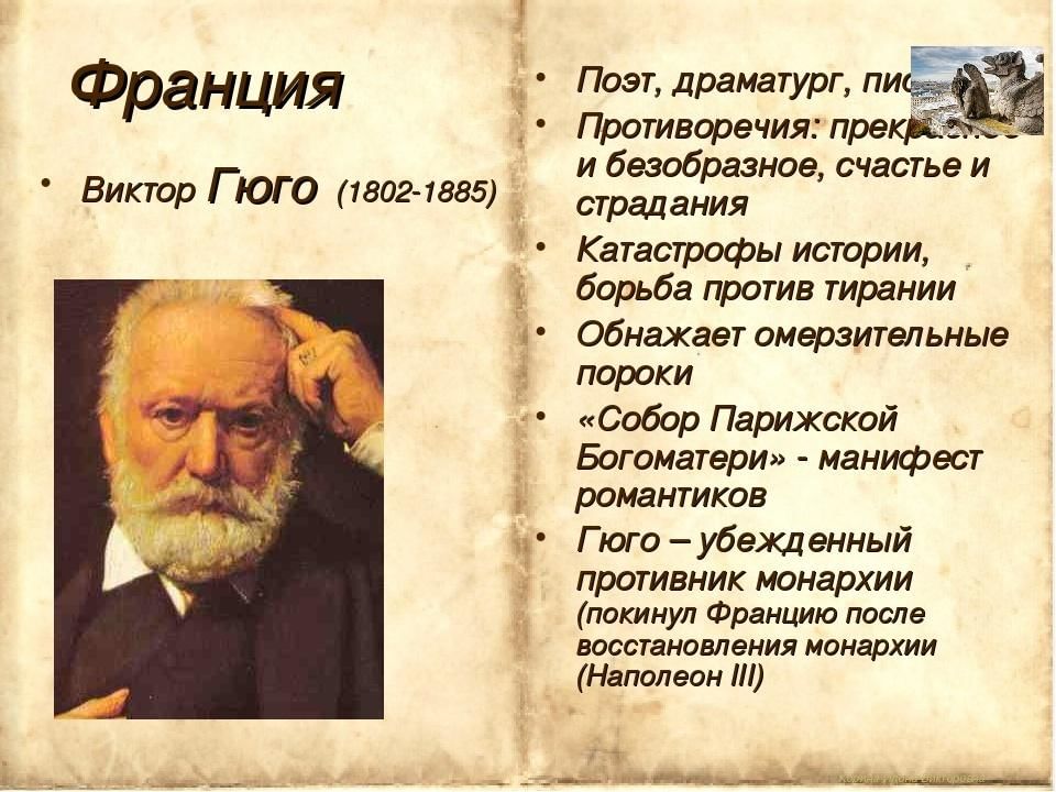 В гюго отверженные презентация