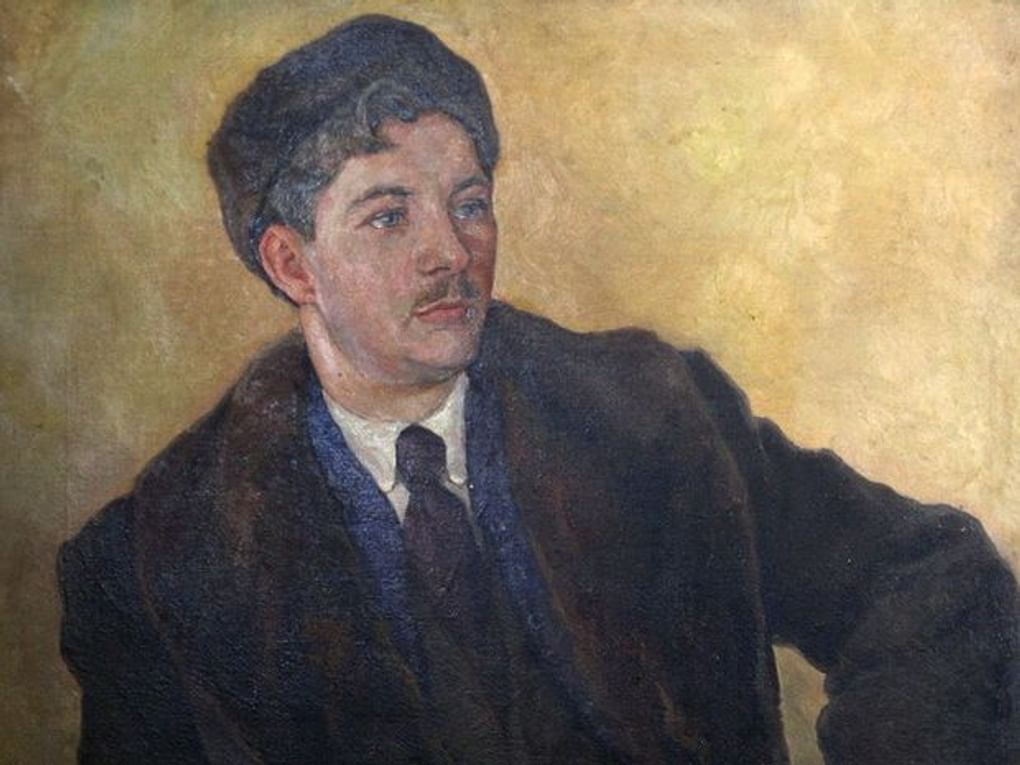 Глеб Смирнов. Портрет художника Бориса Дехтерева (фрагмент). 1932. Переславль-Залесский государственный историко-архитектурный и художественный музей-заповедник, Переславль-Залесский