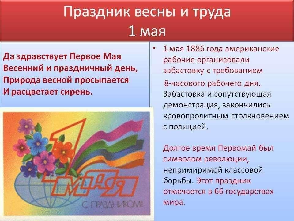 Презентация 1 мая детям