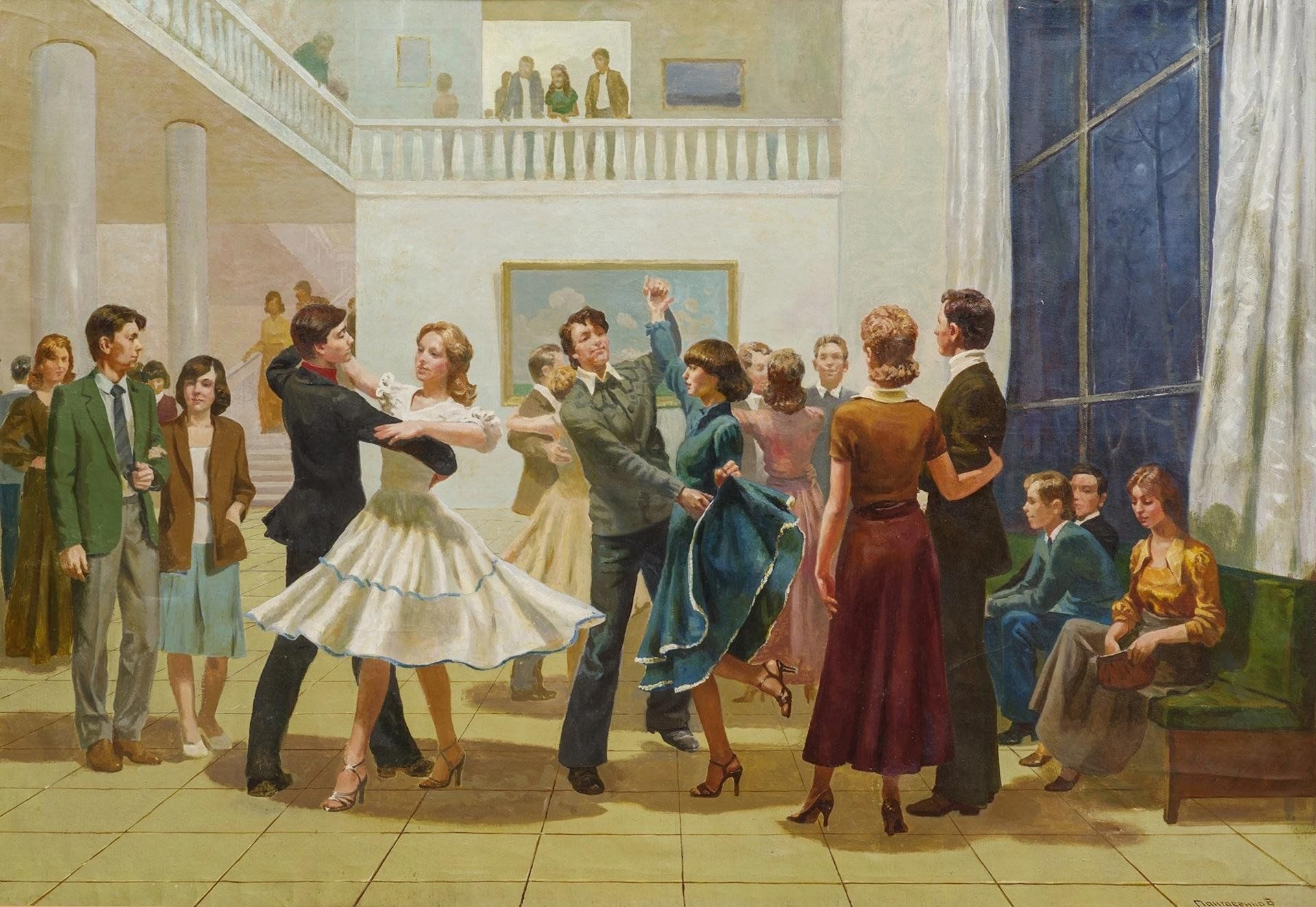 3 встретился на вечере. «Школьный бал» (пол Линч, 1980). Танец в живописи. Выпускной в живописи.