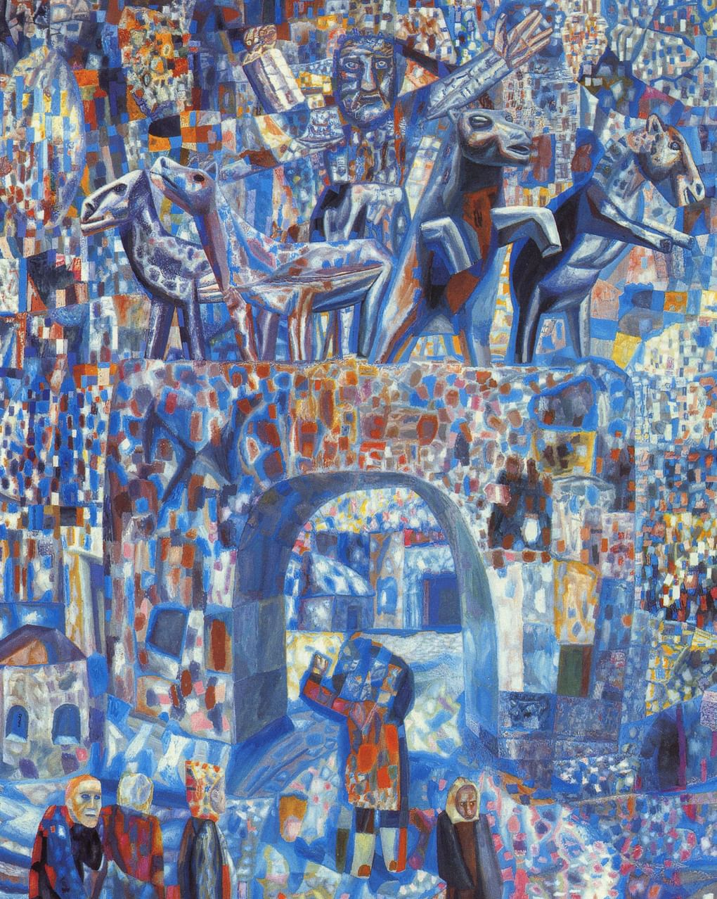 Павел Филонов. Нарвские ворота (фрагмент). 1929. Государственный Русский музей, Санкт-Петербург