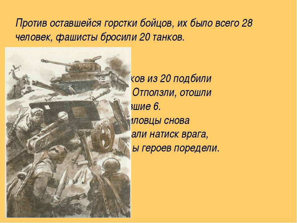 Панфиловцы презентация 11 класс