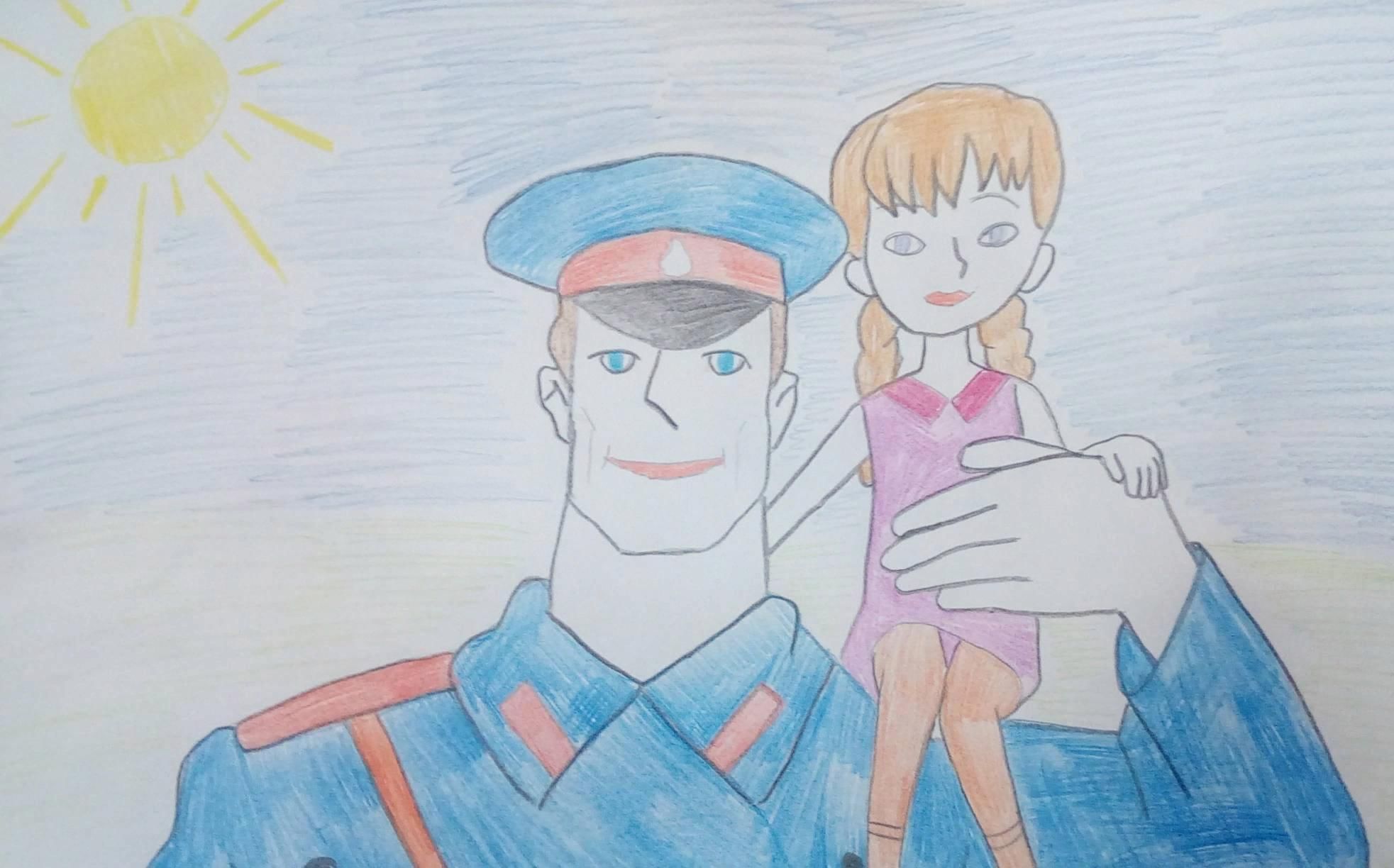 Рисунок на тему полиция глазами детей
