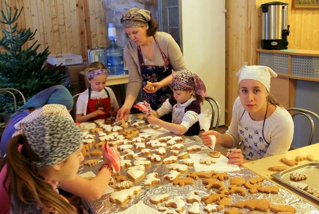 Фотосессия печь печенье