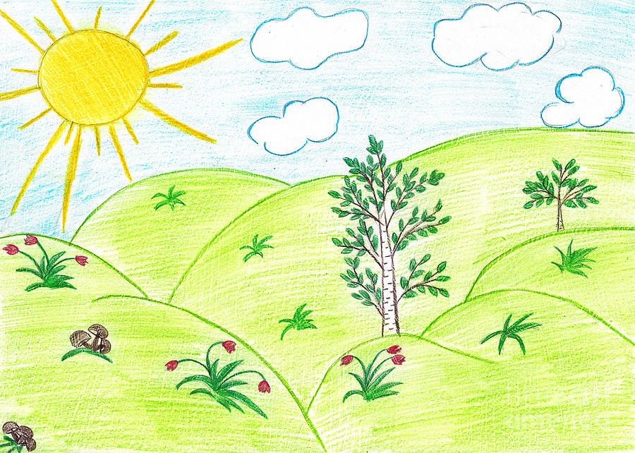 Мое любимое время года рисунок