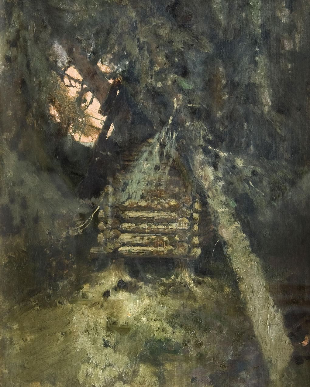 Виктор Васнецов. Избушка на курьих ножках (фрагмент). 1882. Государственный историко-художественный и литературный музей-заповедник «Абрамцево», Абрамцево, Московская область