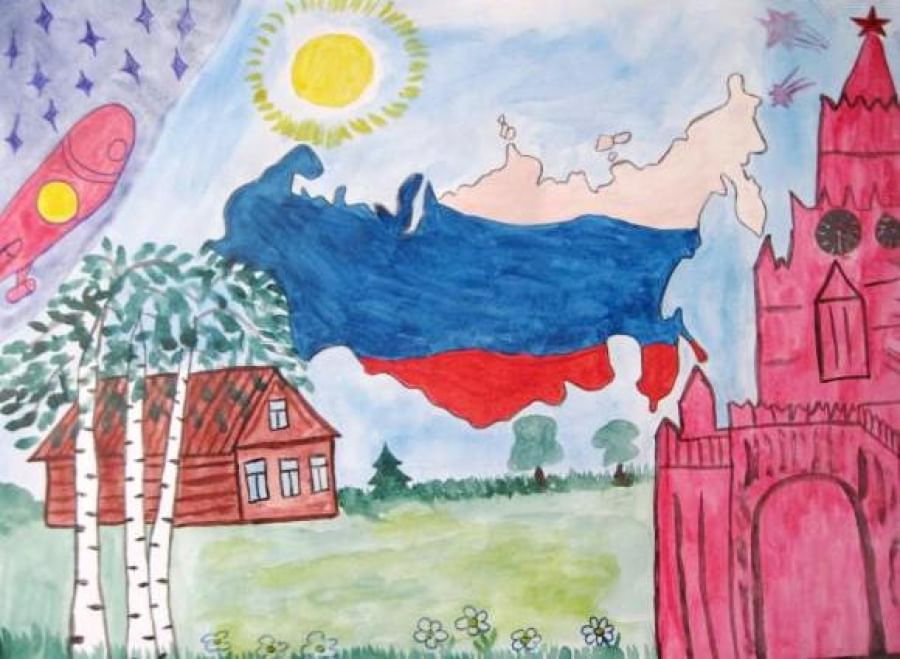 Как выглядит россия рисунок