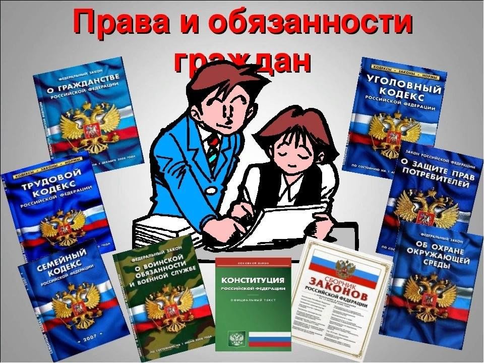 Права и обязанности гражданина российской федерации рисунок