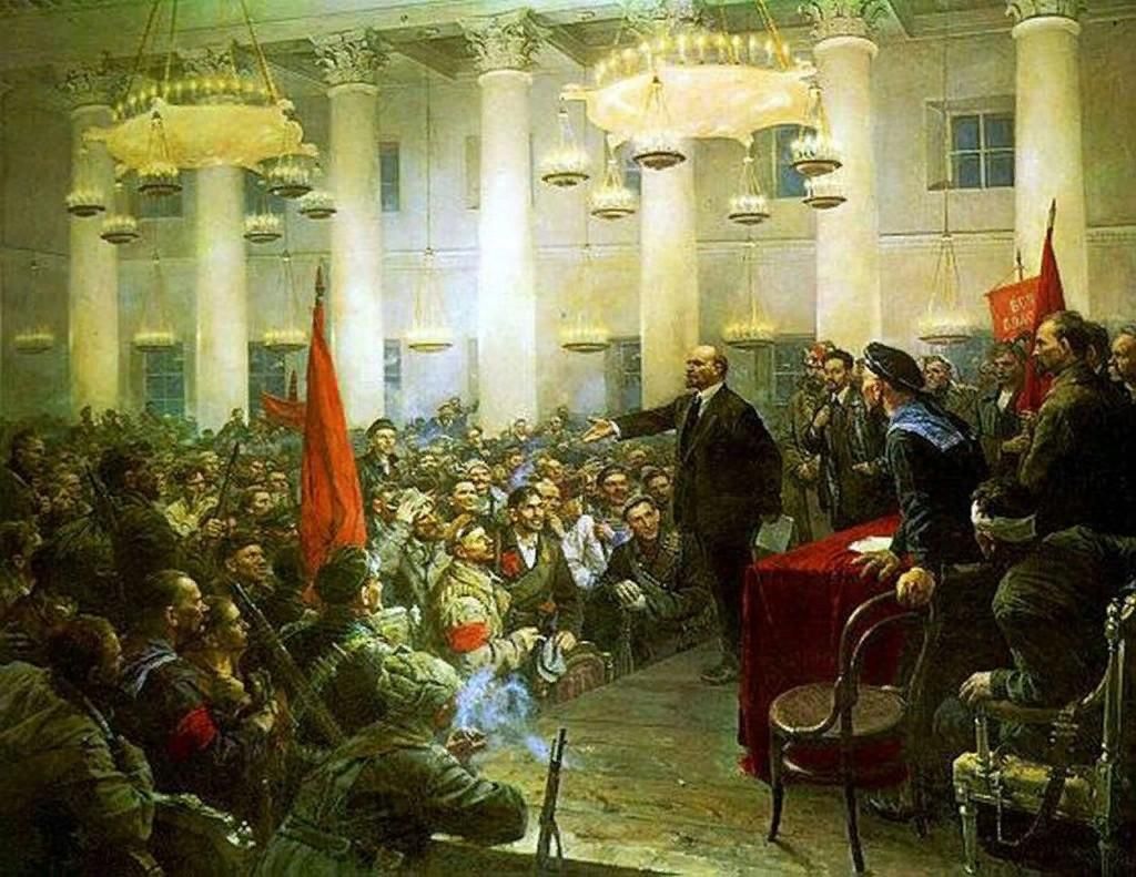 И. Бродский «в. и. Ленин в Смольном в 1917 г.» (1930)