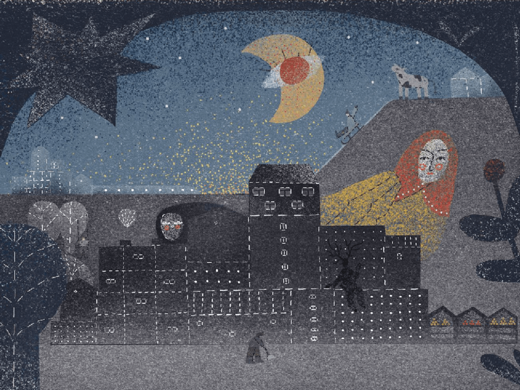 Кадр из мультипликационного фильма Марии Максимовой «Задверье» (2021)