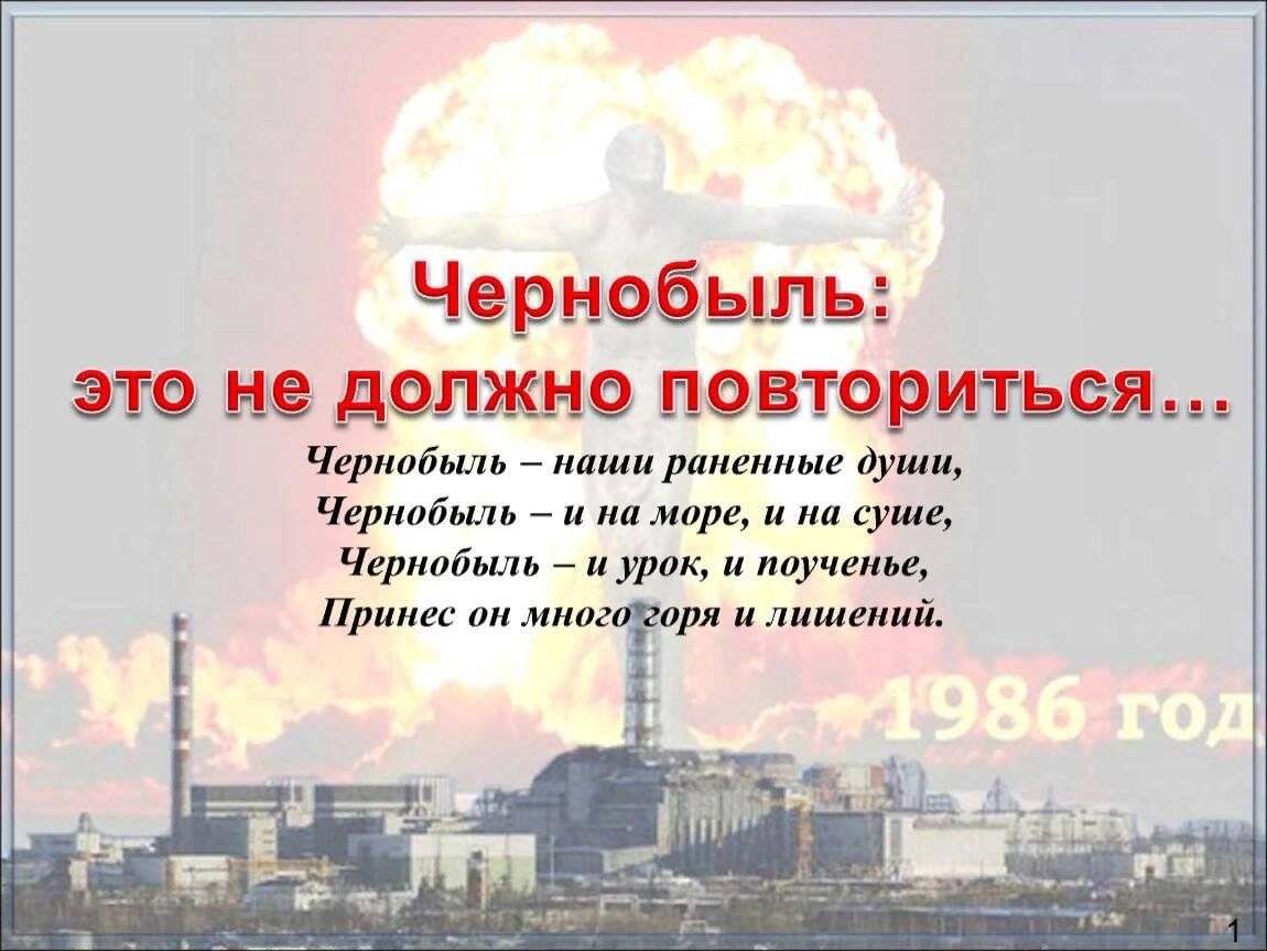 Чернобыль вчера сегодня завтра презентация