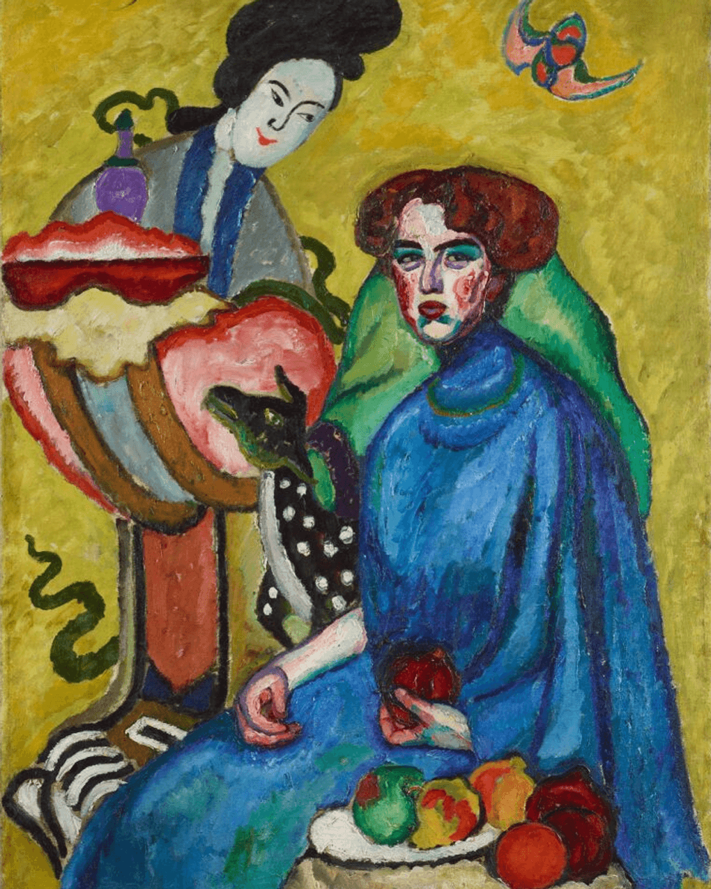 Илья Машков. Портрет Е.И. Киркальди (фрагмент). 1910. Государственная Третьяковская галерея, Москва