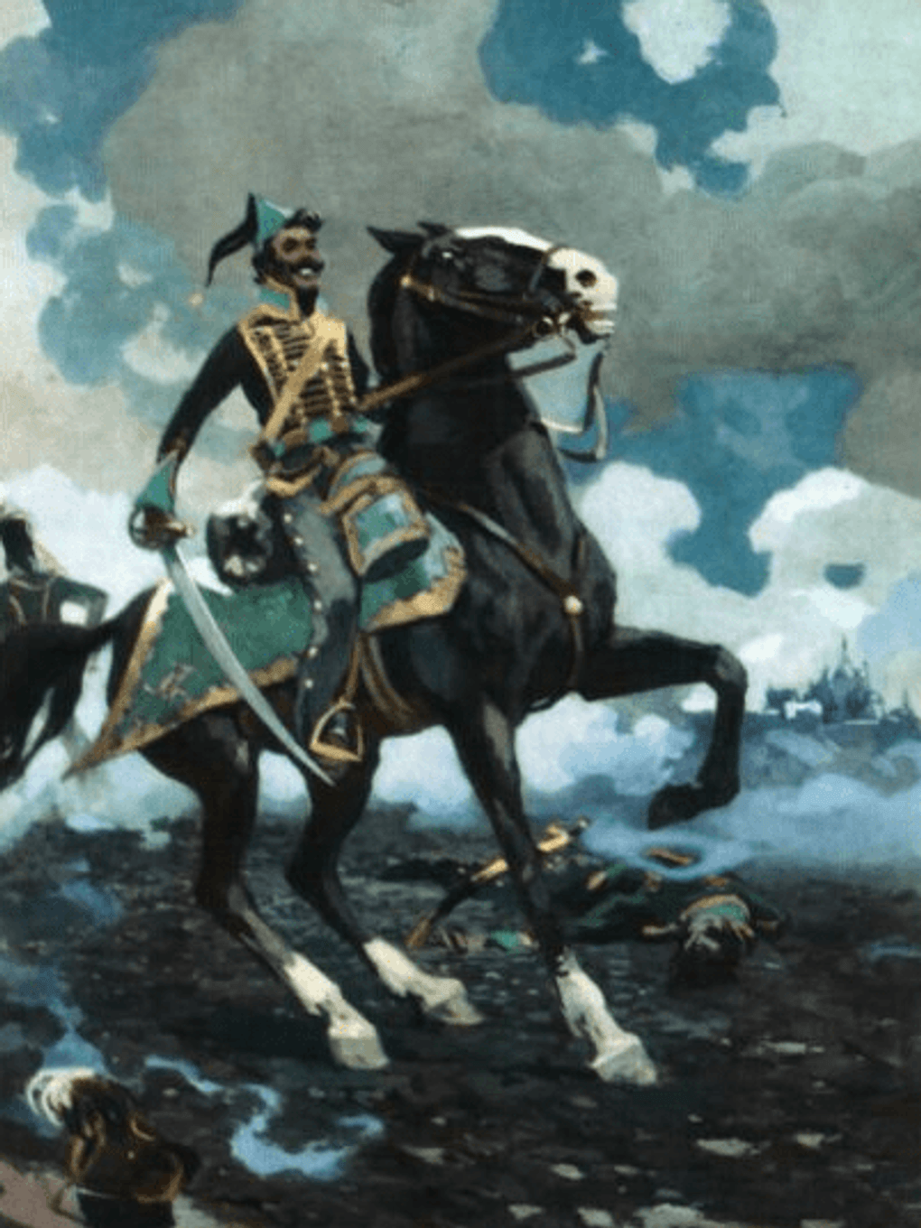 Андрей Николаев. Денисов (фрагмент). Иллюстрация к роману Льва Толстого «Война и мир». 1976. Саратовский областной музей краеведения, Саратов