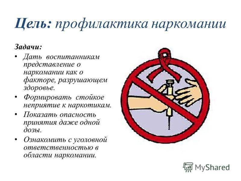 План мероприятий по профилактике наркомании