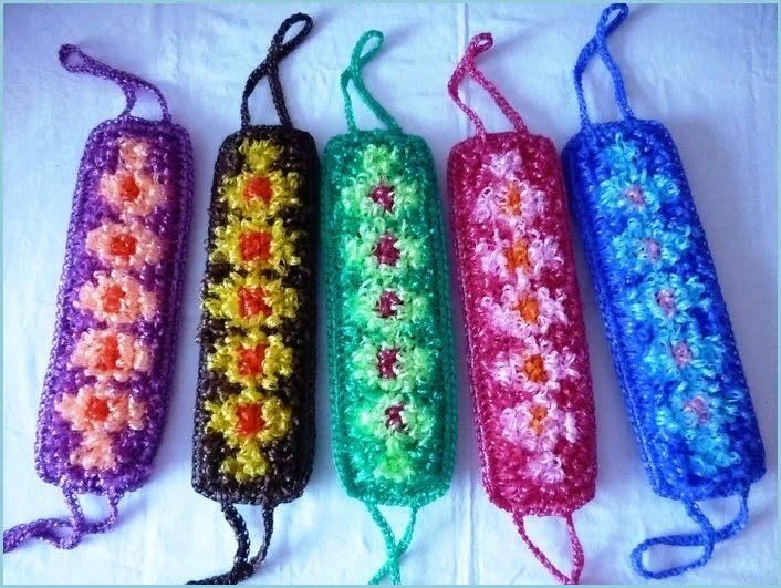 Мочалки крючком фото схемы