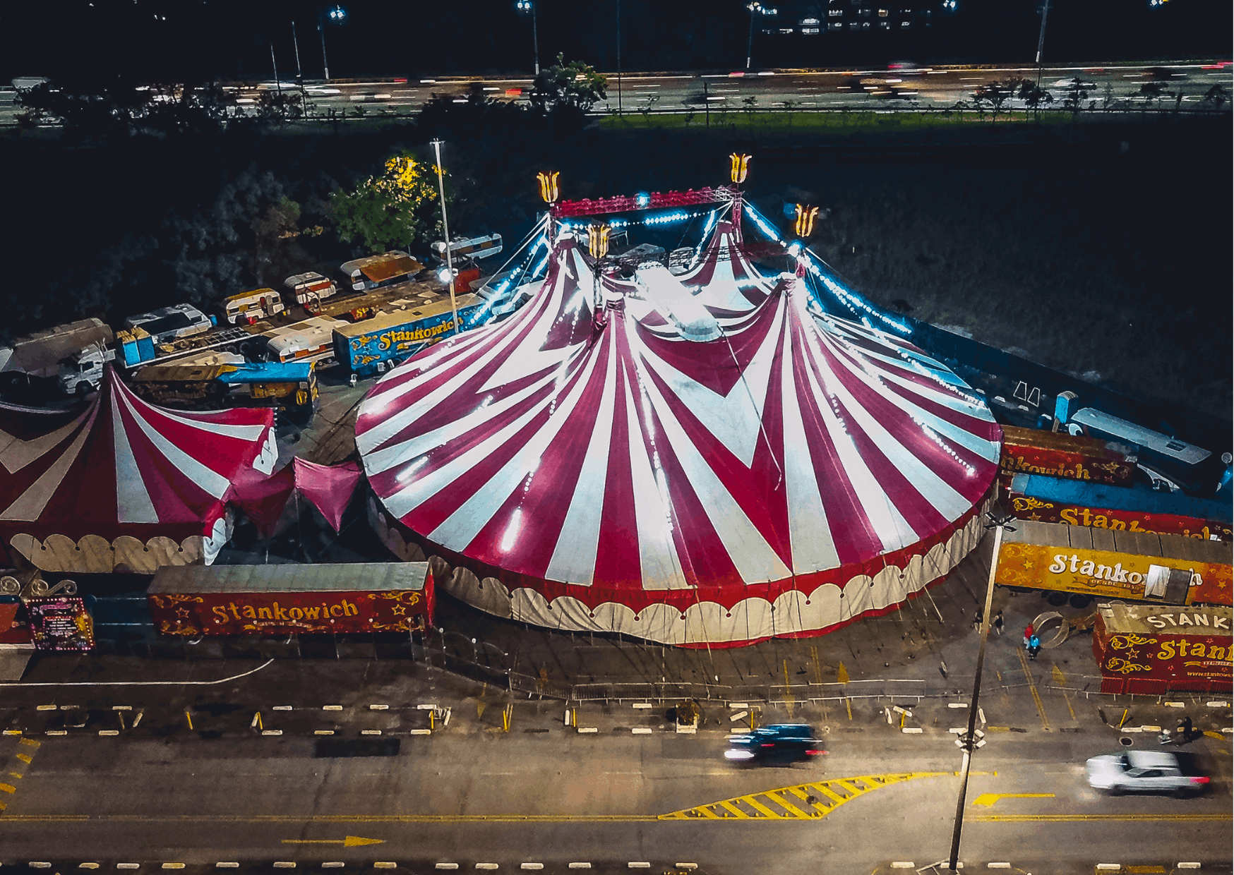 Арена цирка вид сверху