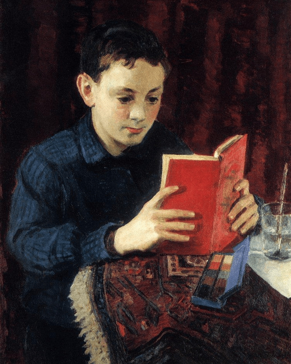Игорь Грабарь. Портрет М.И. Грабаря, сына художника (фрагмент). 1935. Частное собрание