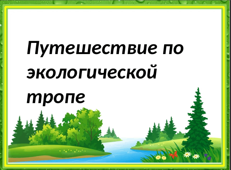 Презентация экологической тропы