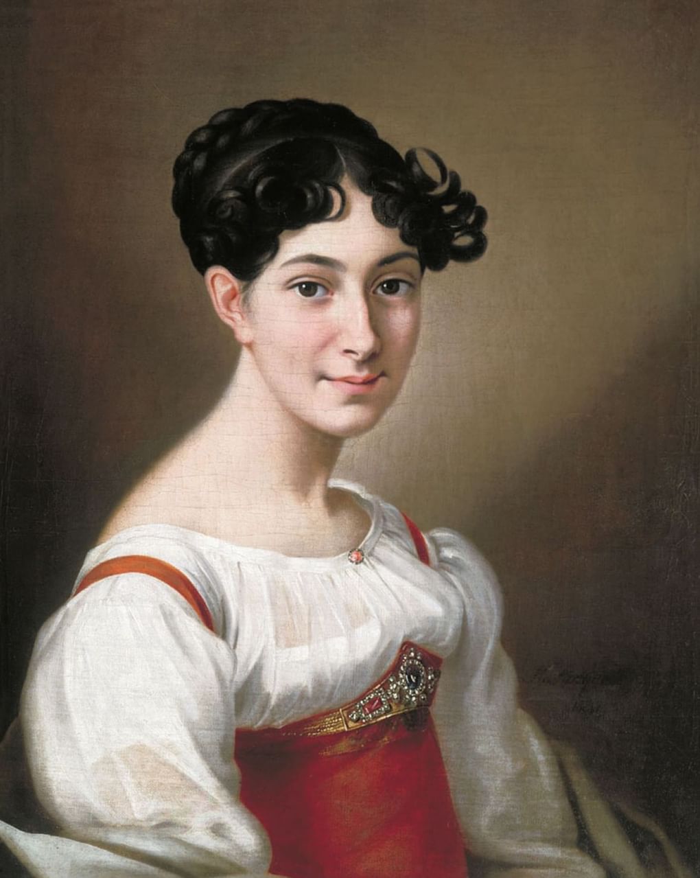 Яков Аргунов. Портрет  Елизаветы Бантыш-Каменской. 1823. Ярославский художественный музей, Ярославль