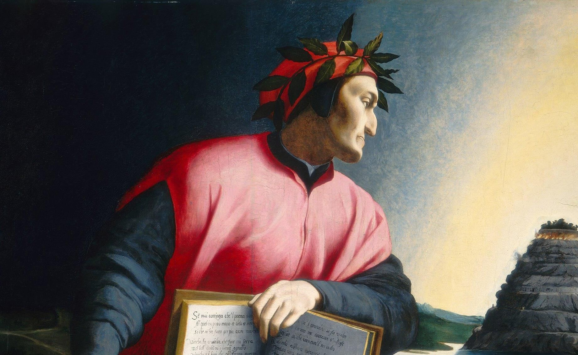 Данте ученый. Поэт Данте Алигьери. Данте Алигьери портрет. Данте Алигьери Бронзино. Аньоло Бронзино аллегорический портрет Данте.