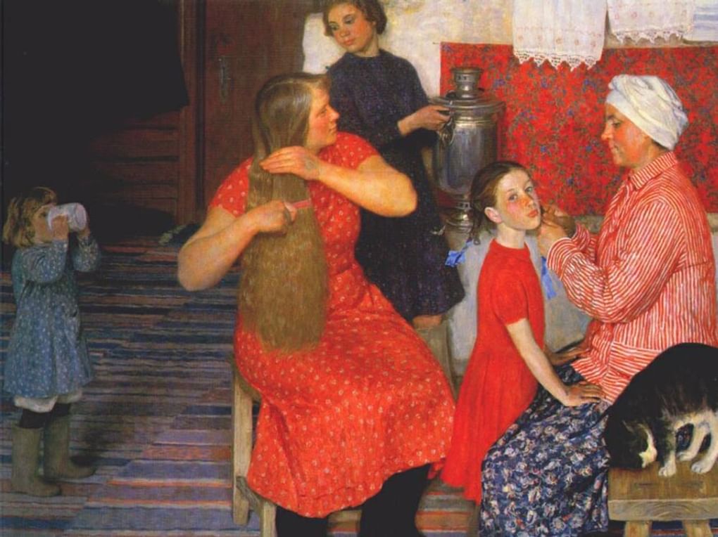 Юрий Кугач. В субботу (фрагмент). 1964. Частное собрание