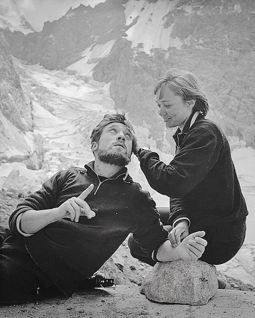 Кадр из художественного фильма Станислава Говорухина «Вертикаль» (1967)