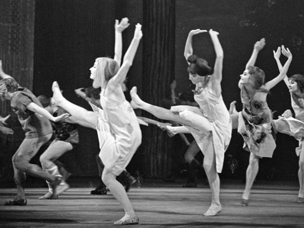 Сцена из балета Игоря Стравинского «Весна священная». 1974 год. Фотография: А.А. Степанов / Российский национальный музей музыки, Москва