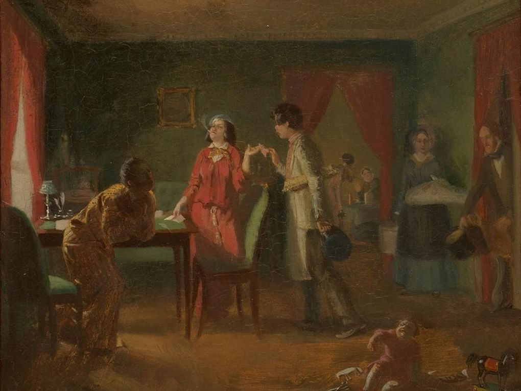 Павел Федотов. Модная жена (Львица) (фрагмент). 1849. Государственная Третьяковская галерея, Москва