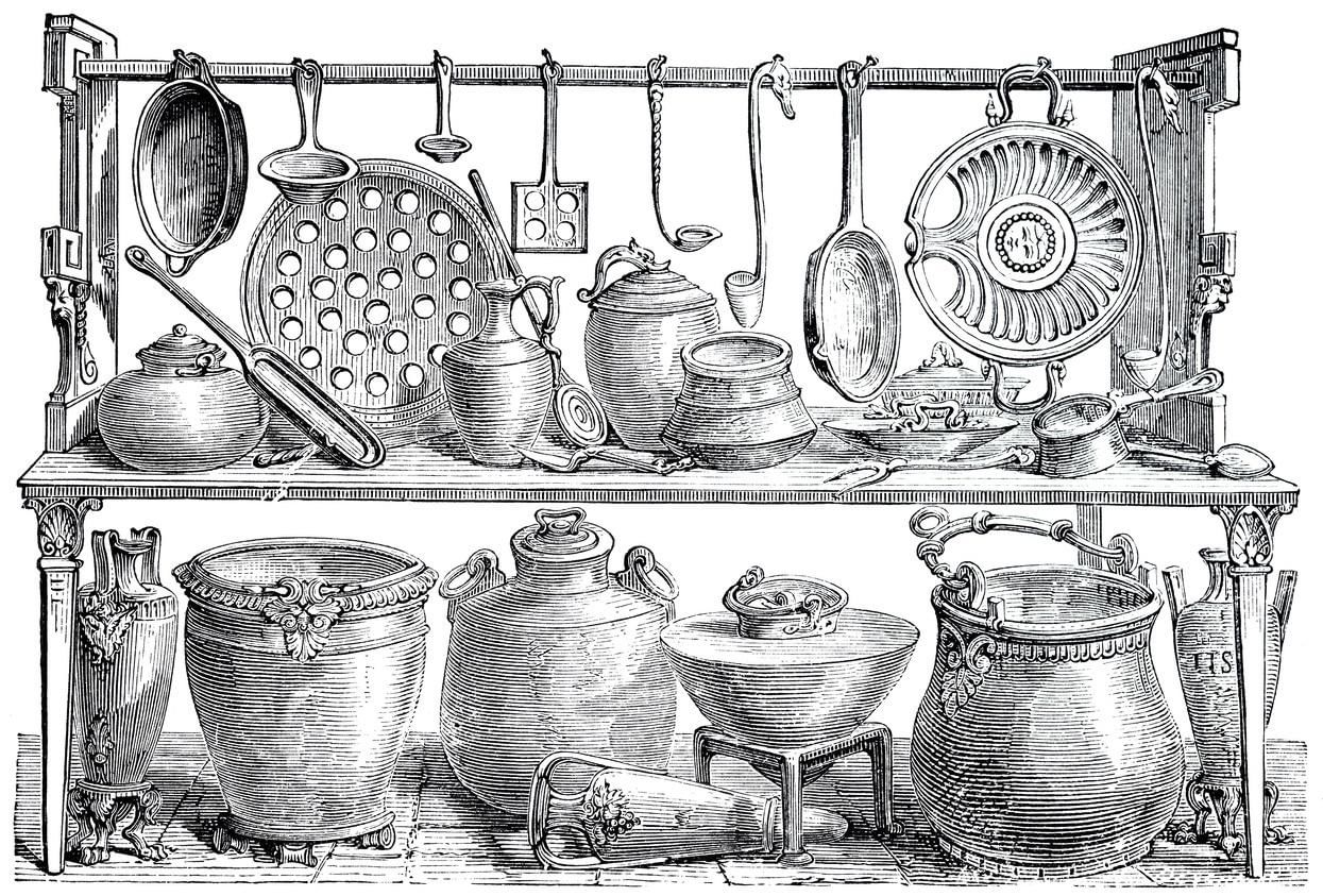 Кухонная утварь древности