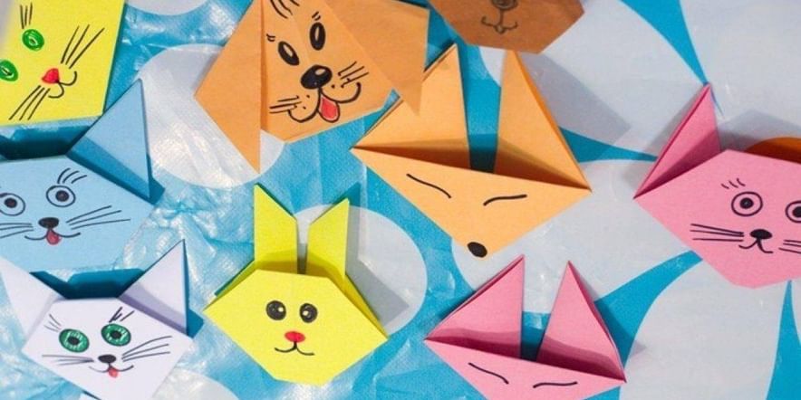 Как сделать простое оригами кошки
