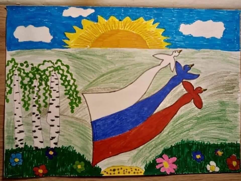 Рисунки детей моя россия