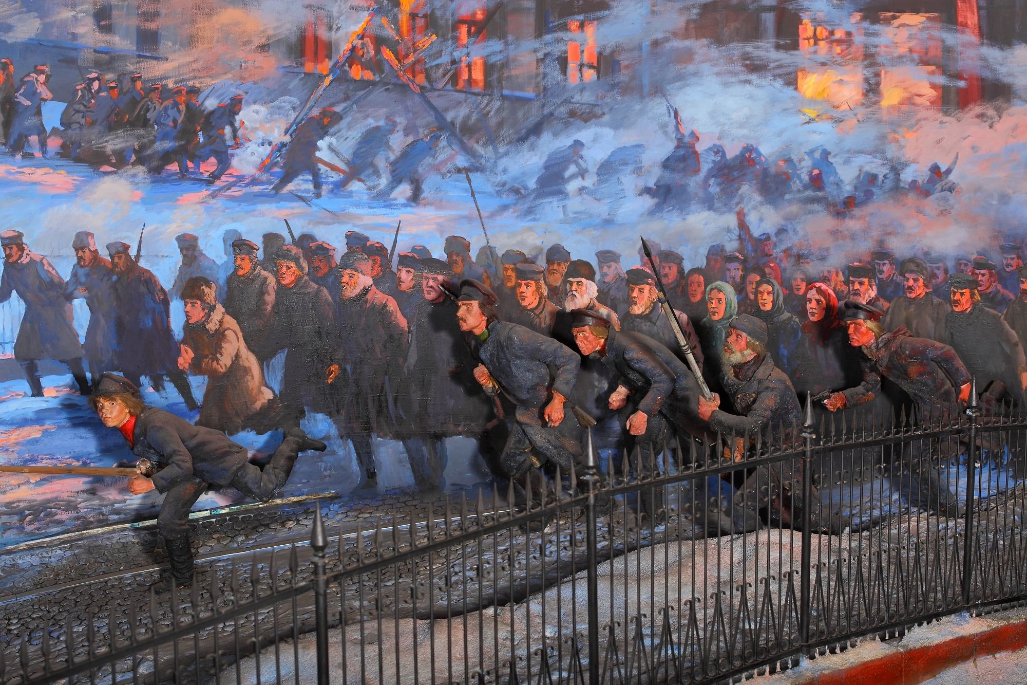 Московский мятеж. Диорама красная Пресня. Красная Пресня 1905 восстание. Диорама Героическая Пресня 1905 год.