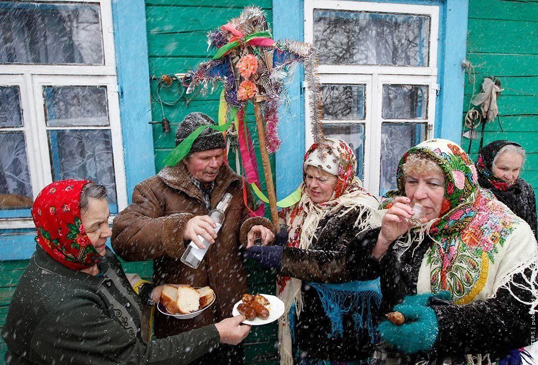 Как справляют новый год в деревне фото Пошла коляда из конца в конец"-познавательный час для детей. 2023, Знаменск - да