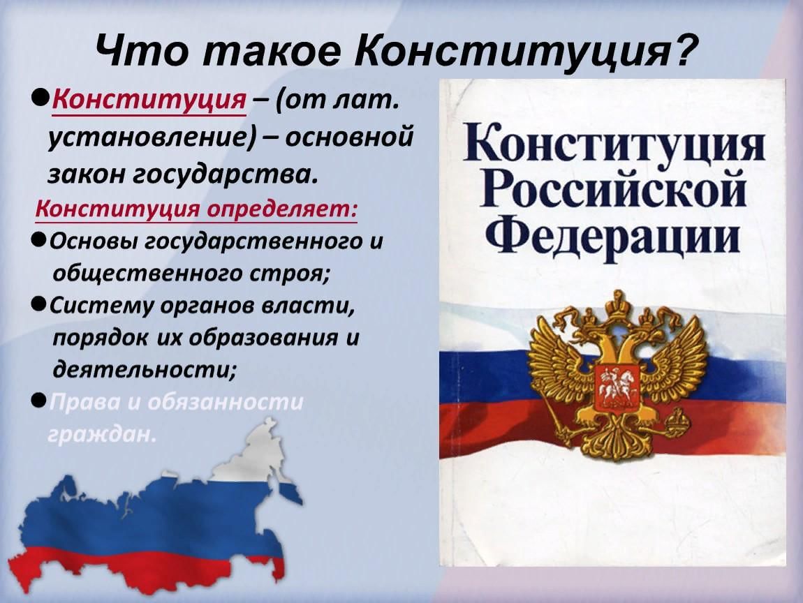 Конституция основной закон российской федерации презентация