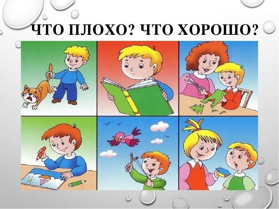 Картинки хорошо или плохо