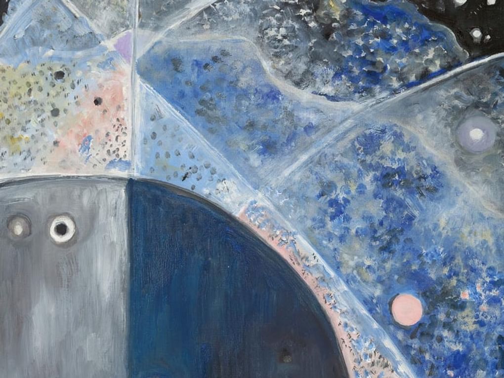 Наталья Гончарова. Абстрактная композиция (Дуга) (фрагмент). 1958. Государственная Третьяковская галерея, Москва