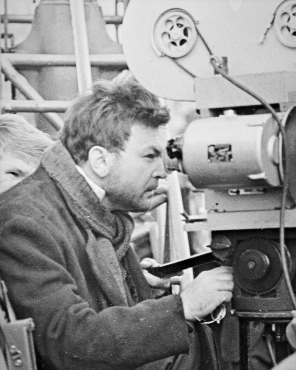 Сергей Бондарчук на съемках своего художественного фильма «Война и мир». 1964. Фотография: yablor.ru