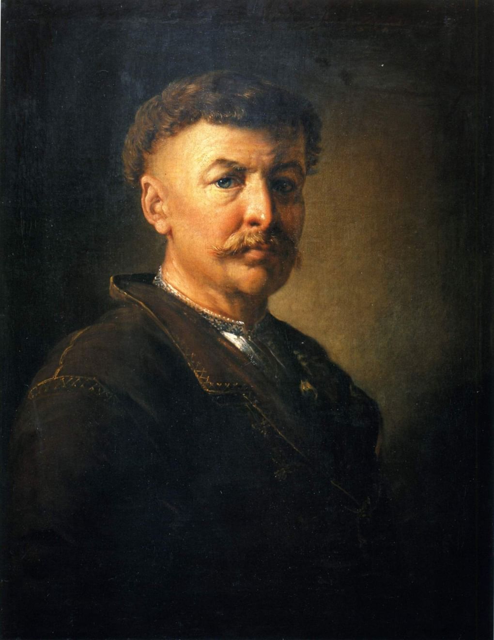 Василий Тропинин. Портрет украинского крестьянина. Конец 1830-х — начало 1840-х. Киевский национальный музей русского искусства, Украина