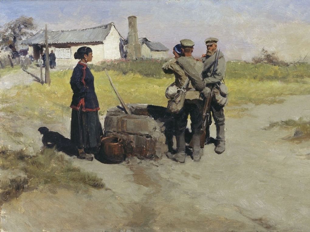 Иван Владимиров. У колодца (фрагмент). 1905. Дальневосточный художественный музей, Хабаровск