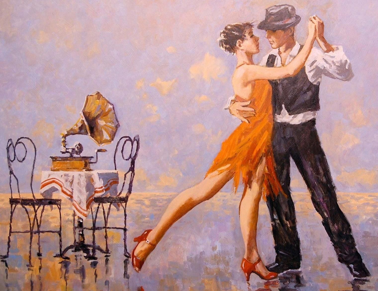 танцы в кафе