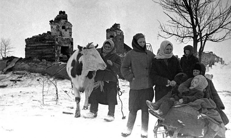 Деревня в годы войны фото