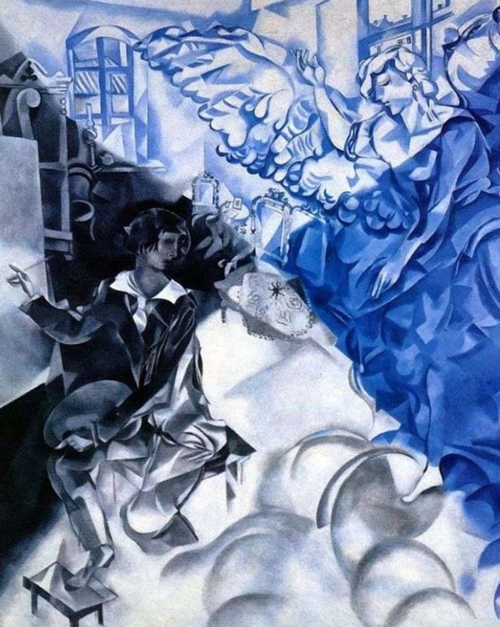 Марк Шагал. Автопортрет с музой (Сон). 1918. Частное собрание